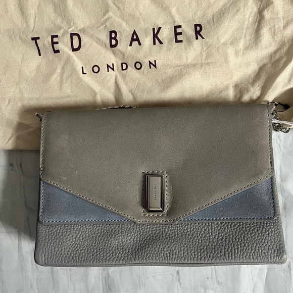 Ted Baker Vierra Leather & Suede Crossbody Bag w/ Dustbag